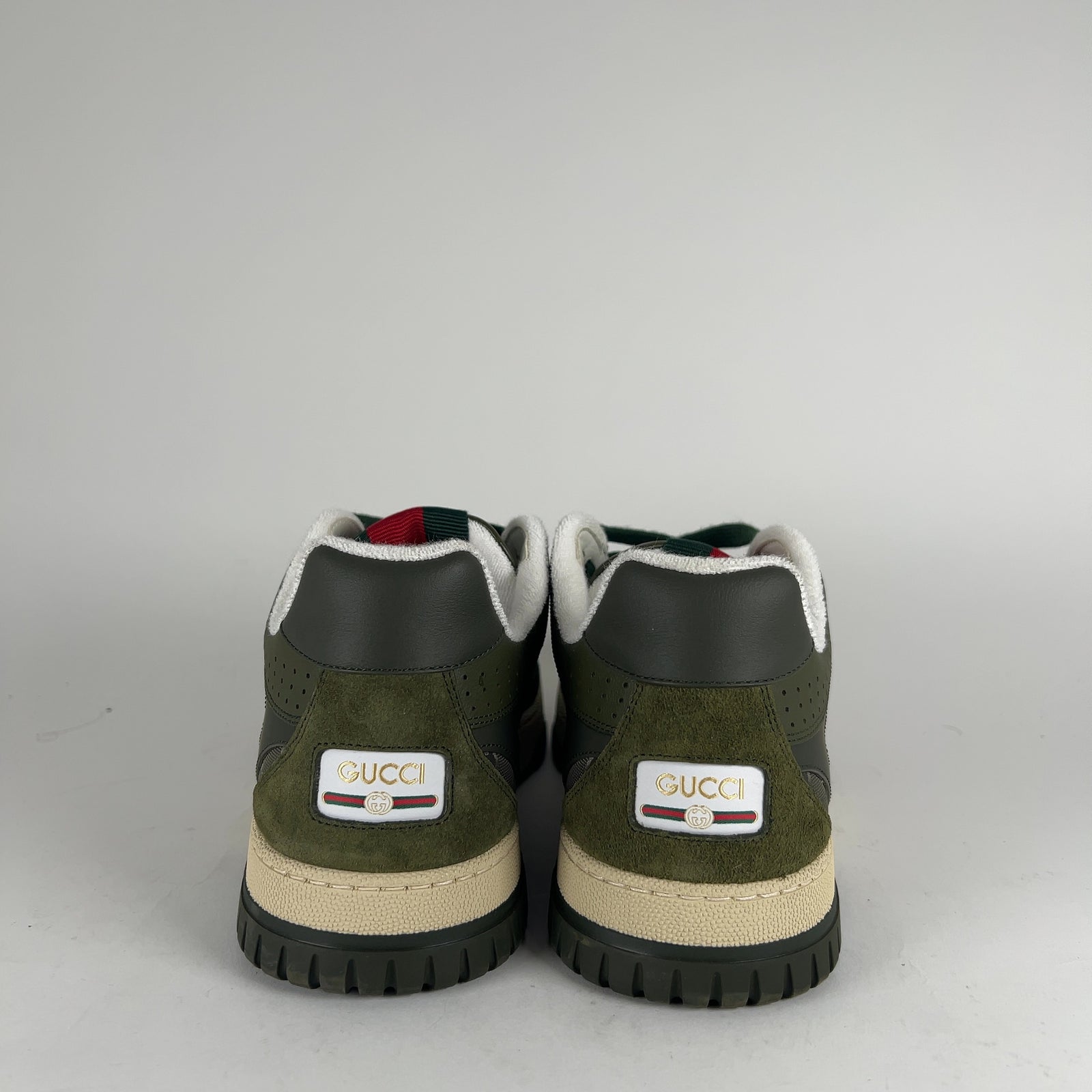 Gucci Re-Web Green GG Low Top Low Top Sneakers Size 11.5