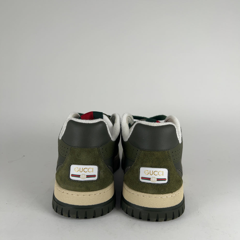 Gucci Re-Web Green GG Low Top Low Top Sneakers Size 11.5