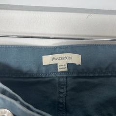 JW Anderson Blue 'Twisted' Workwear Canvas Pants