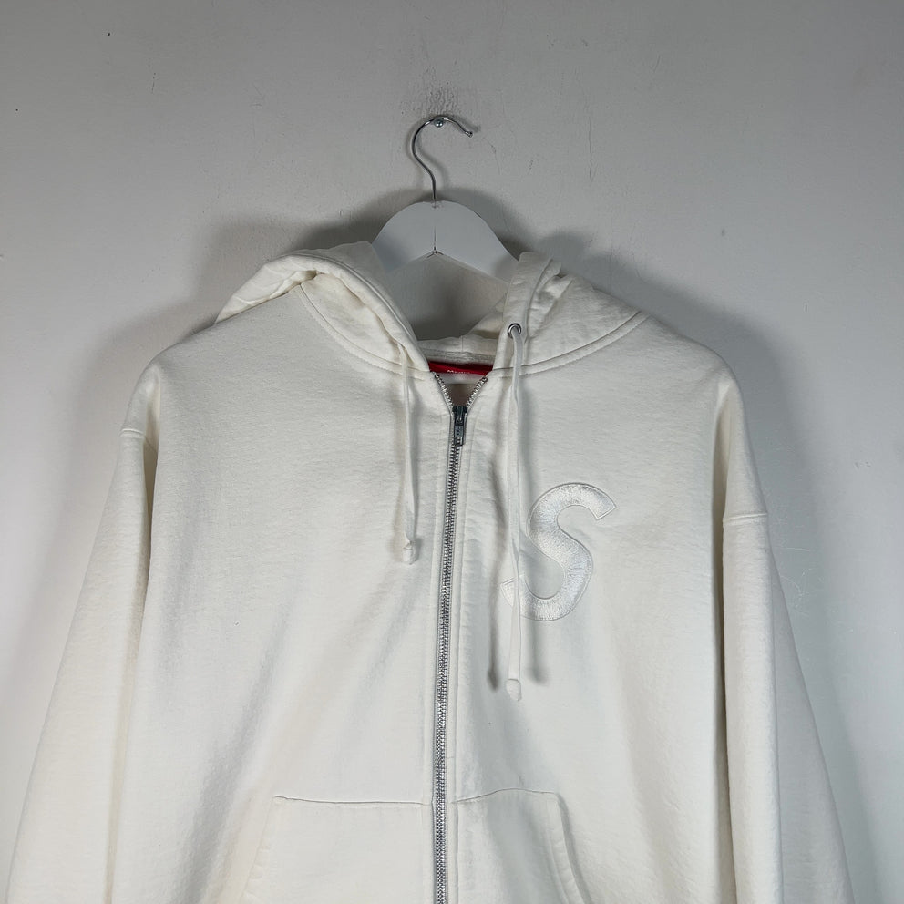 Supreme Embroidered 'S' Zip-Up Hoodie