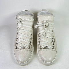 Balenciaga Cracked Leather Arena Sneakers