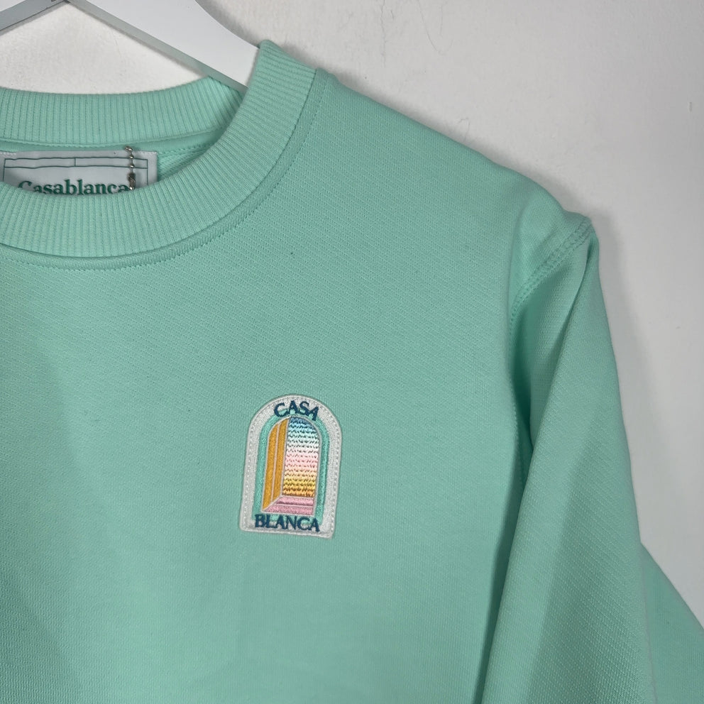 Casablanca Window Logo Patch Crewneck