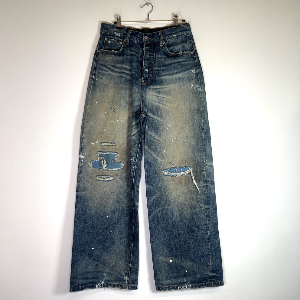 No Faith Studios Japanese Selvedge Arashi Loose Fit Jeans