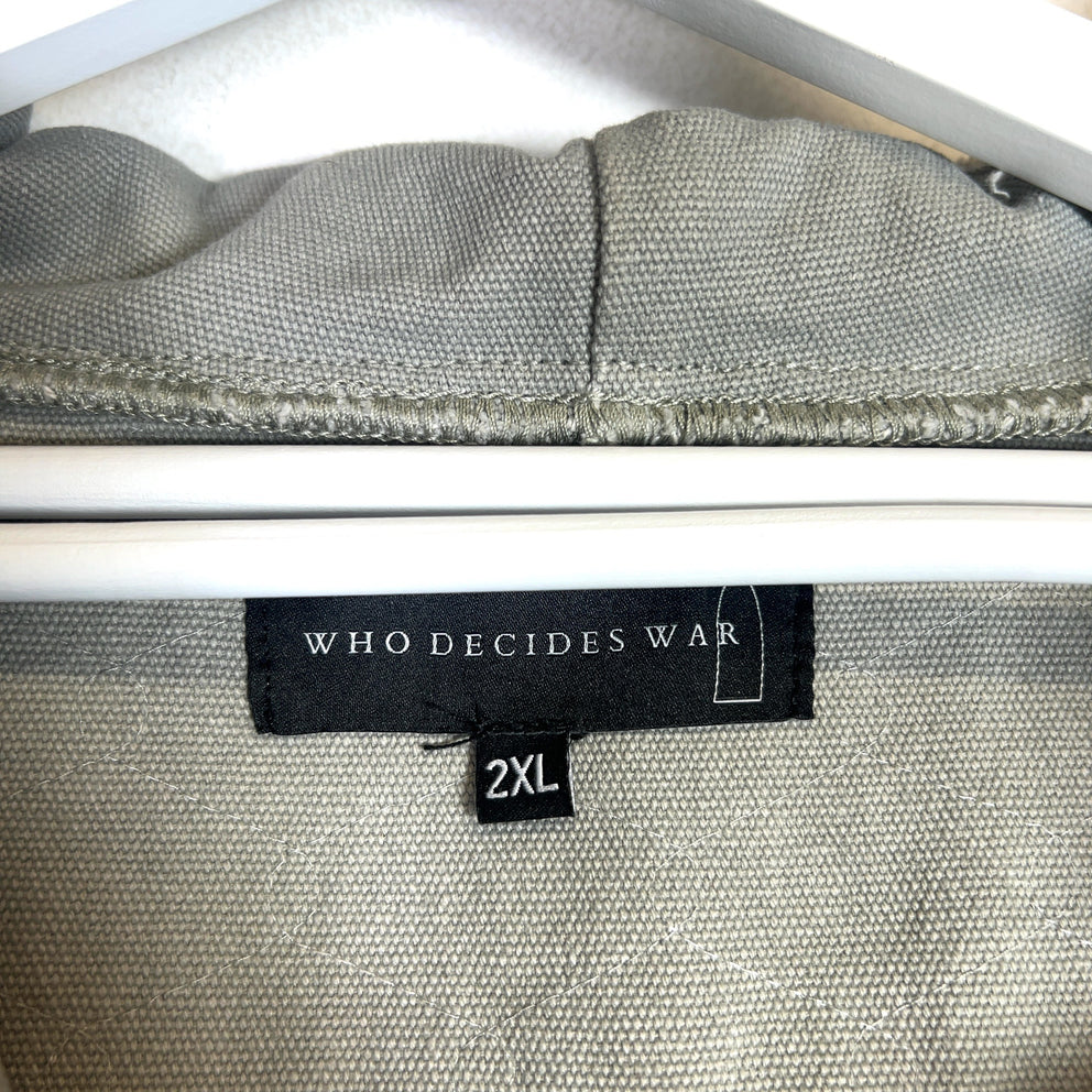 Who Decides War Husk Zip-Up Bomber Jacket