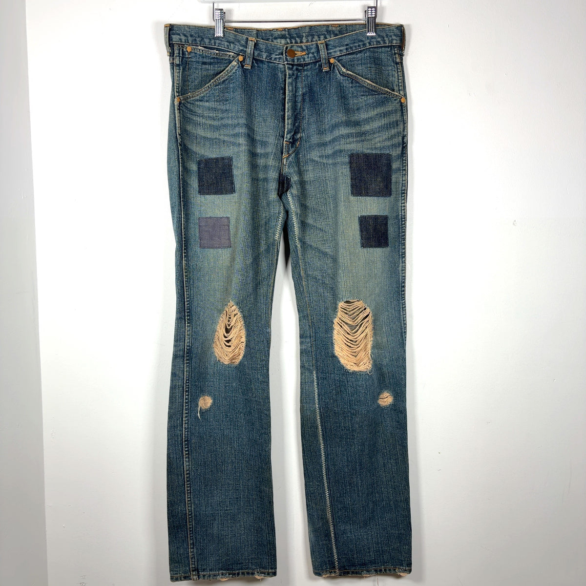 Number (N)ine AW03 'Touch Me I'm Sick' Kurt Cobain Patchwork Jeans