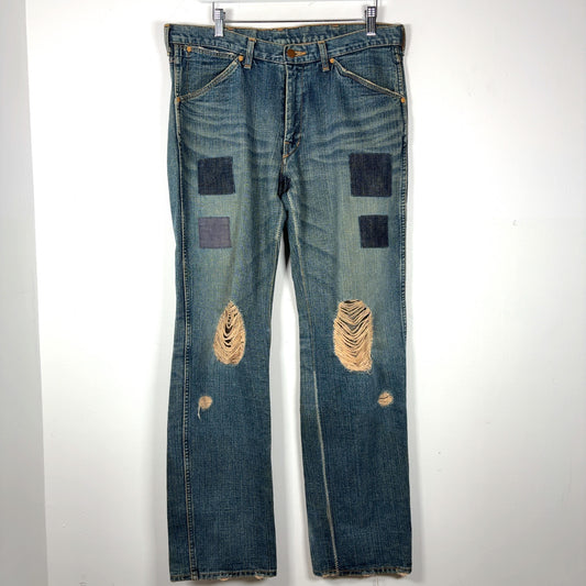 Number (N)ine AW03 'Touch Me I'm Sick' Kurt Cobain Patchwork Jeans