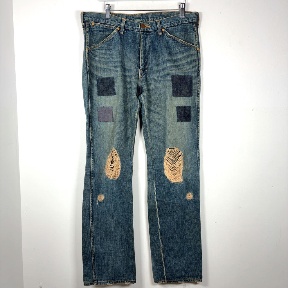 Number (N)ine AW03 'Touch Me I'm Sick' Kurt Cobain Patchwork Jeans