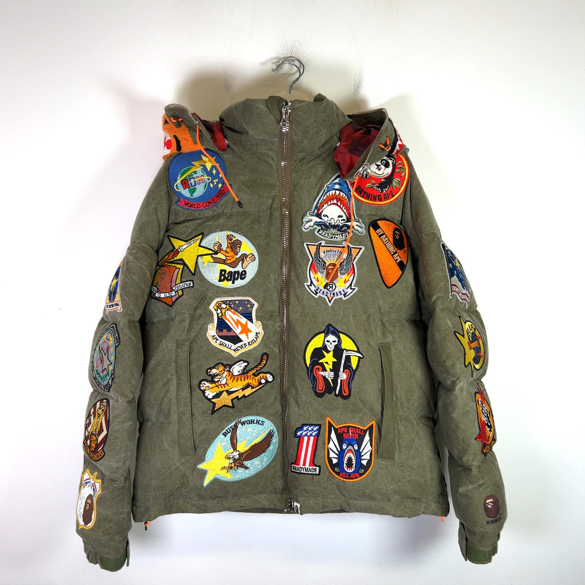 ReadyMade x Bape Tiger Shark Down Puffer Jacket