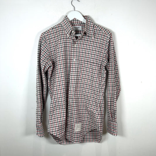 Thom Browne Plaid Button-Up Shirt