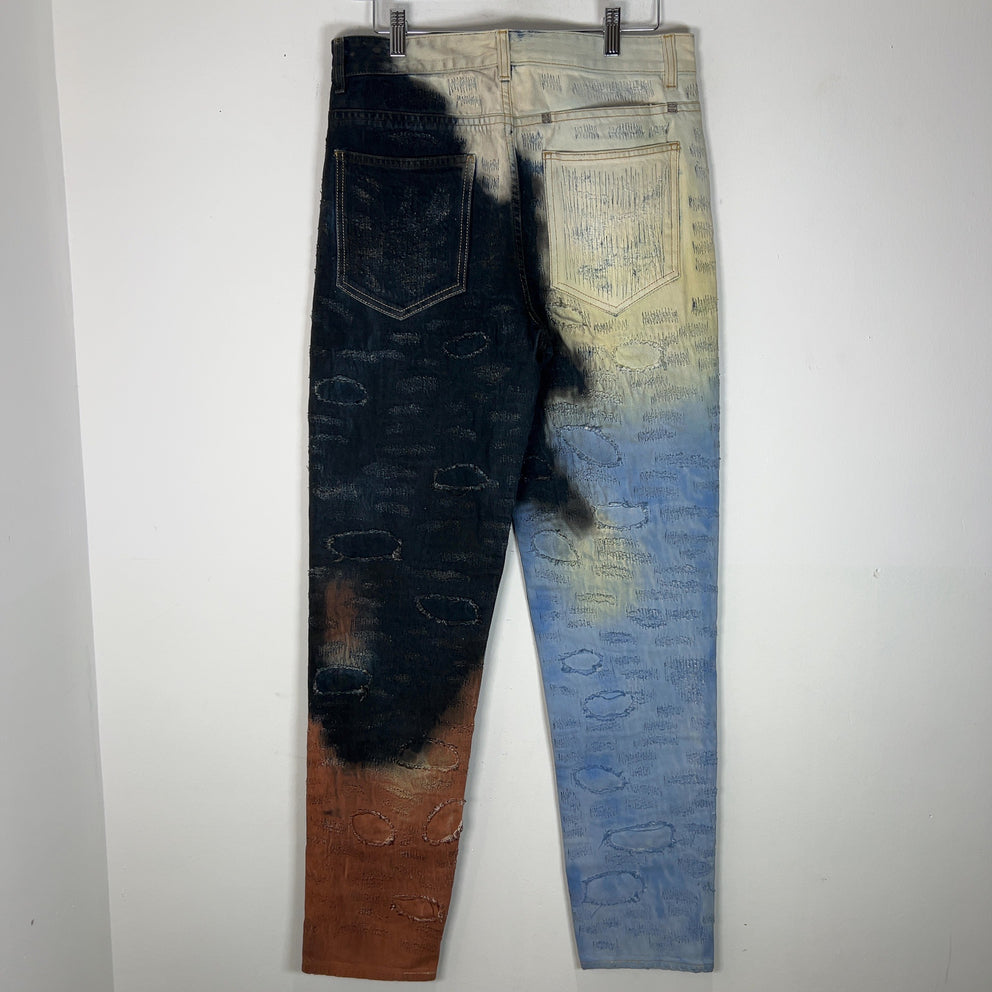 Givenchy Boro Tye-Dye Denim Jeans