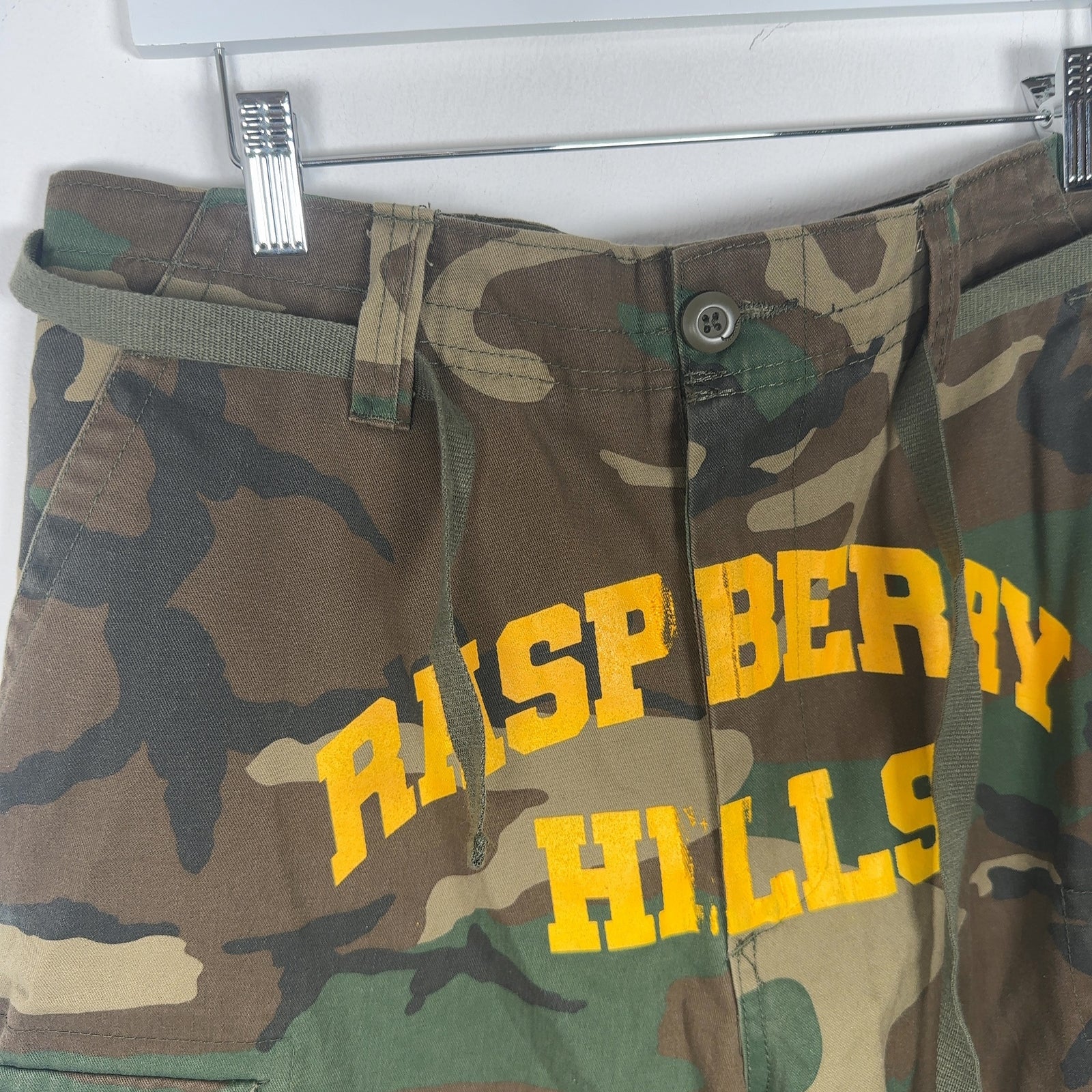 Raspberry Hills Logo Camo Cargo Shorts