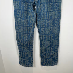 Supreme Woven Logo Denim Jeans