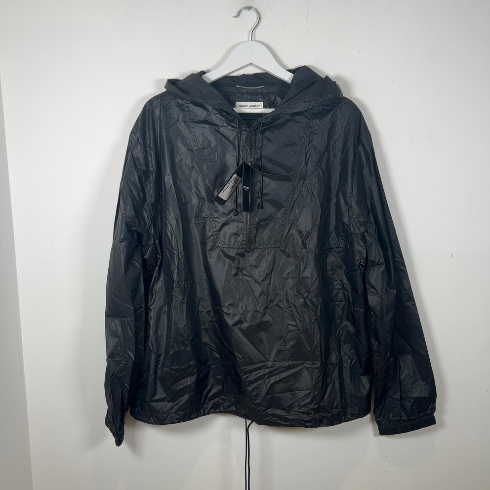 Saint Laurent Thin Nylon 1/2 Zip Pullover Jacket