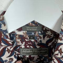 Salvatore Ferragamo All-Over Floral Print Button-Up Shirt