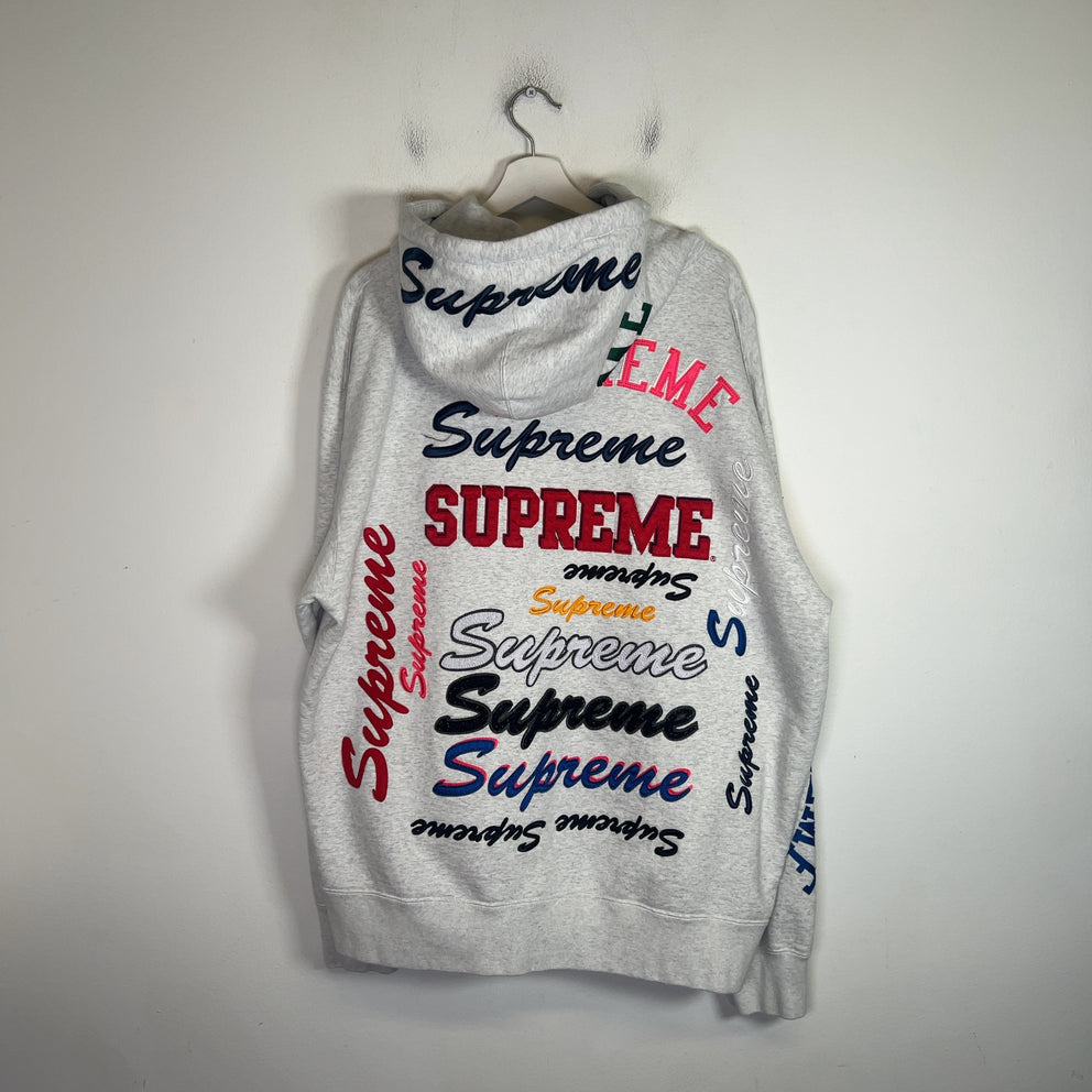 Supreme Multi Logo Applique Hoodie