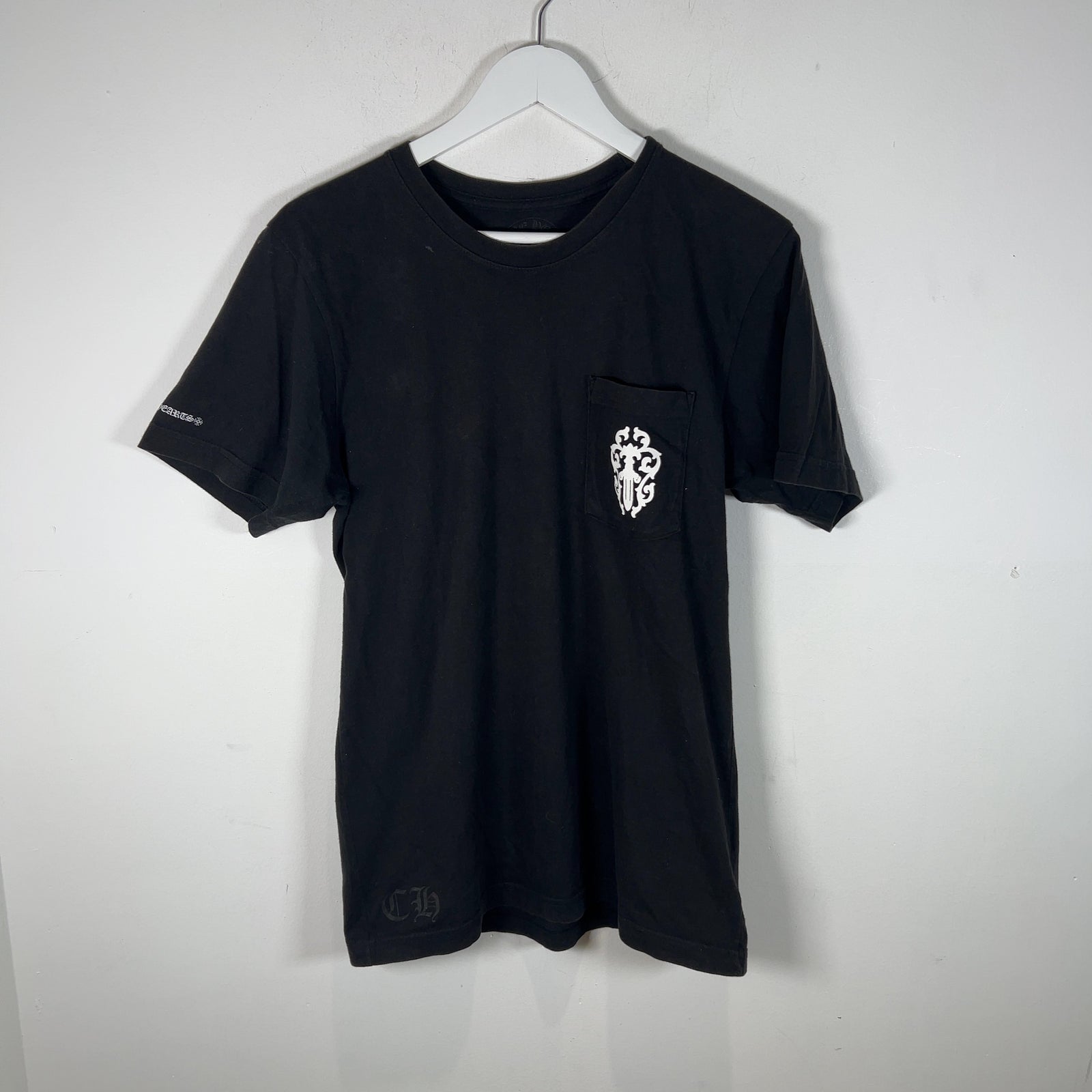 Chrome Hearts Split Spell Out Dagger Back Graphic T-Shirt