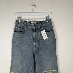 Loewe Anagram Baggy Washed Logo Jeans Size 30