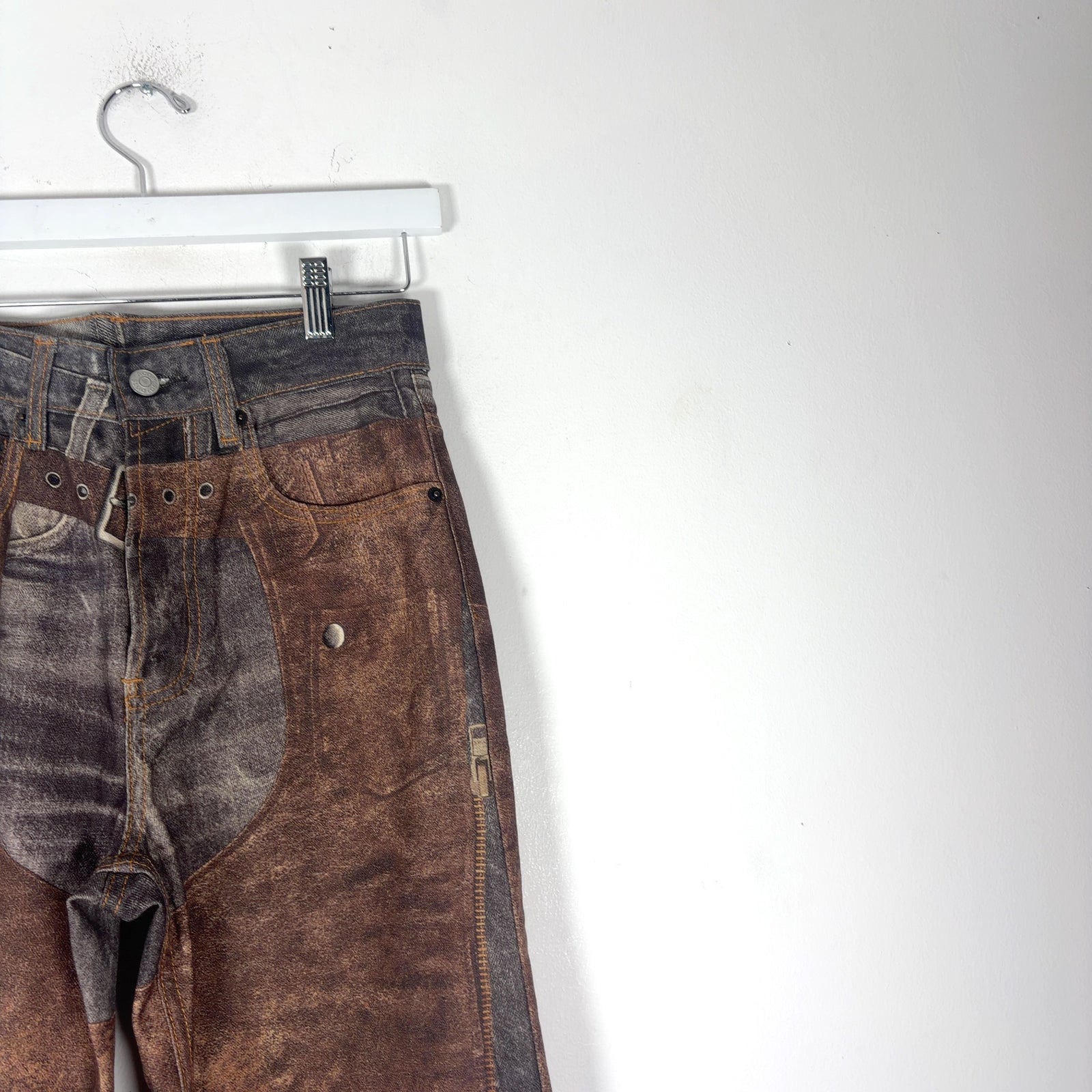 Acne Studios Trompe L'Oeil Cotton 'Chaps' Jeans
