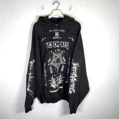Vetements J'Adore Hardcore Patchwork Hoodie