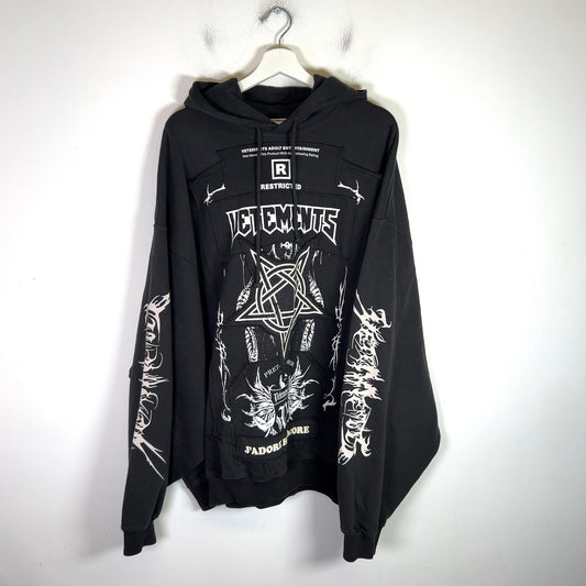 Vetements J'Adore Hardcore Patchwork Hoodie