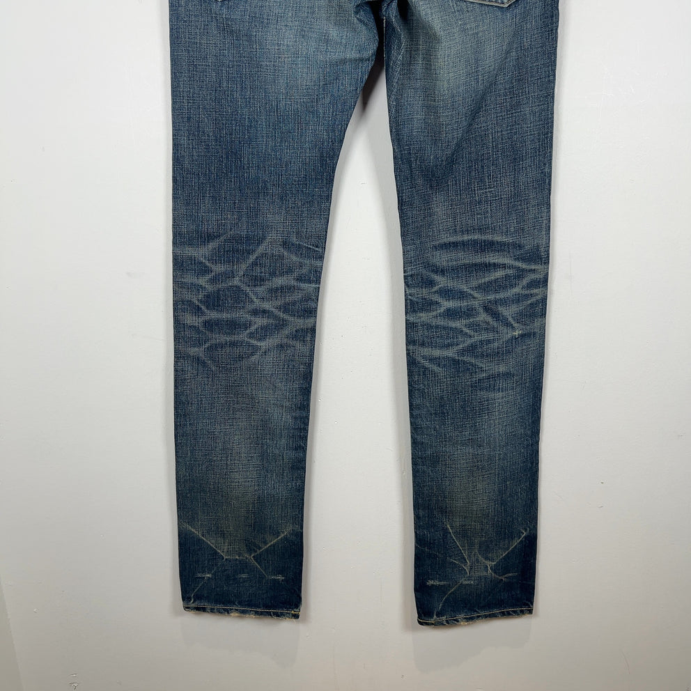Hysteric Glamour Kinky Studded Light Wash Jeans