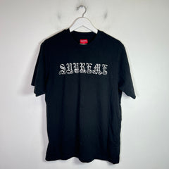 Supreme Old English Rhinestone Logo T-Shirt