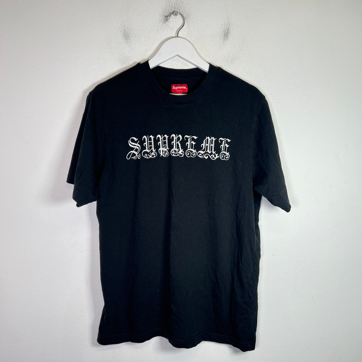 Supreme Old English Rhinestone Logo T-Shirt