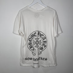 Chrome Hearts White LA Scroll T-Shirt Size M