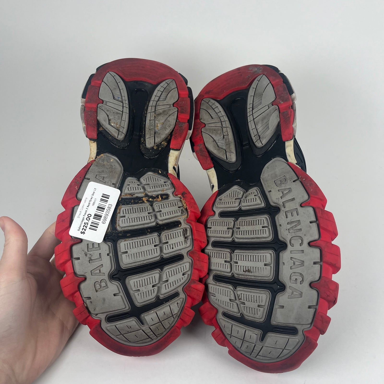 Balenciaga Track 2 Red/Grey Size 12