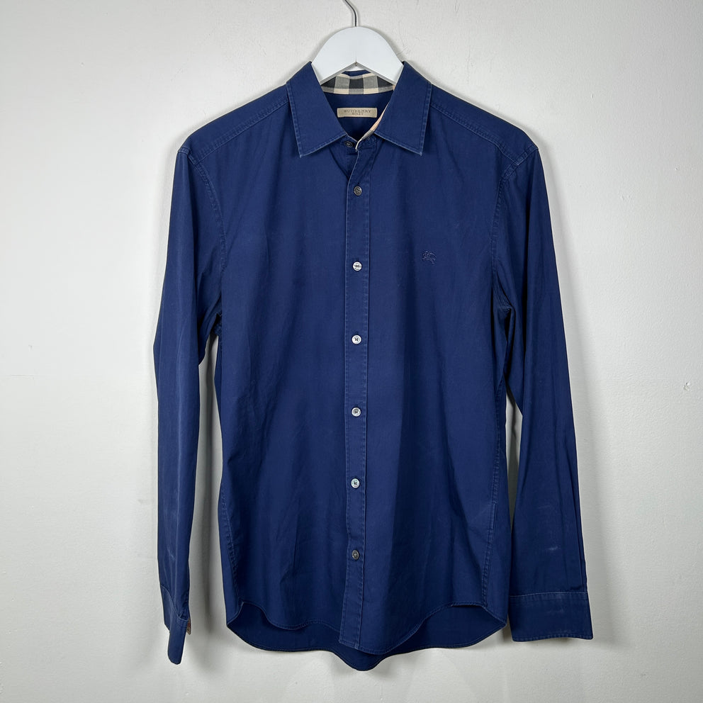 Burberry Brit Navy Button Up Shirt SIze M