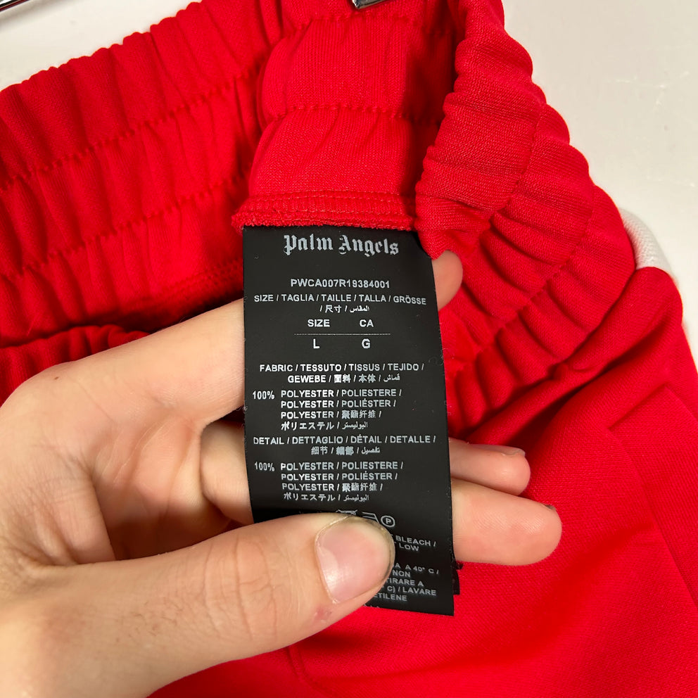 Palm Angels Red Narrow Track Pants Size L