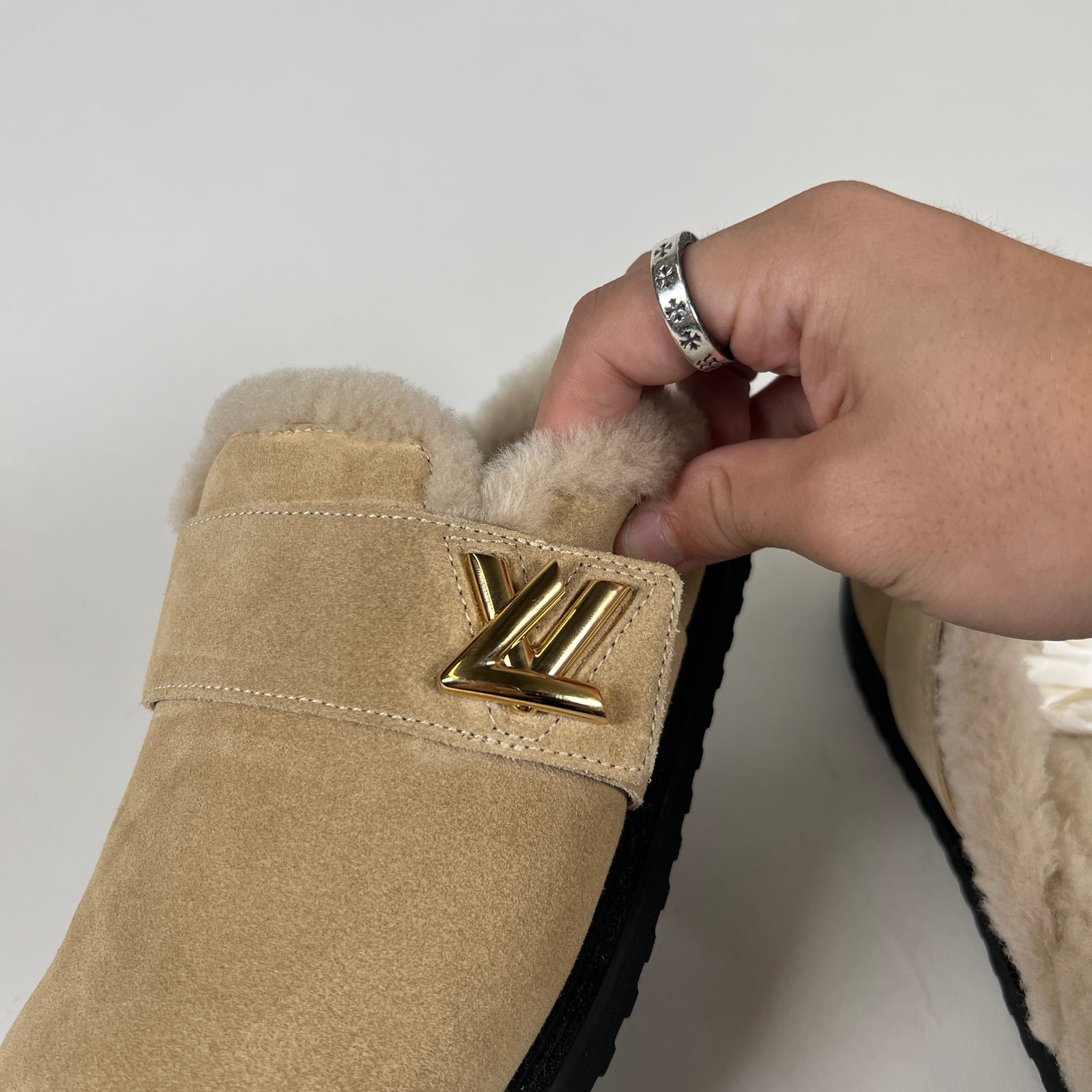 Louis Vuitton Cosy Flat Comfort Clog Size 38.5