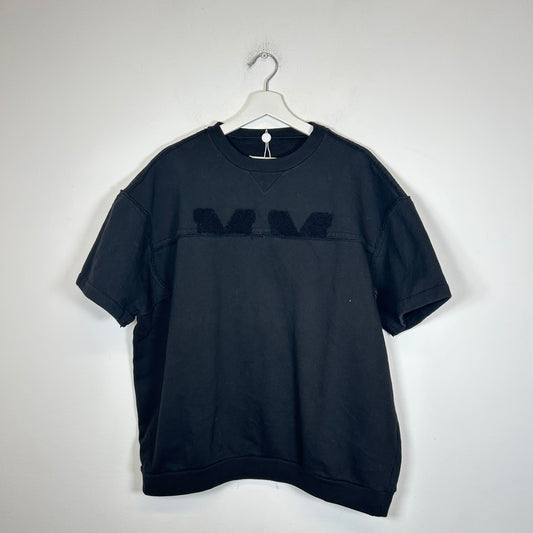 Maison Margiela Black MM Logo SS Sweatshirt Size L