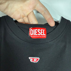 Diesel Small Graphic Black T-Shirt Size M