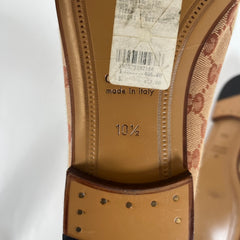 Gucci GG Monogram Horsebit Loafers 10.5