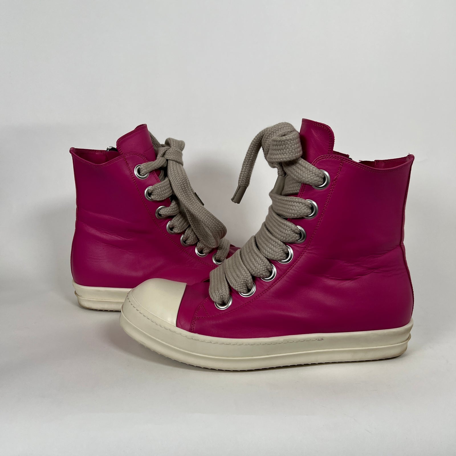 Rick Owens Pink Jumbolace Ramones Size 44.5