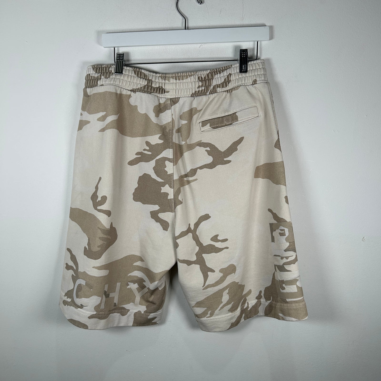 Givenchy Desert Camo Logo Shorts Size L