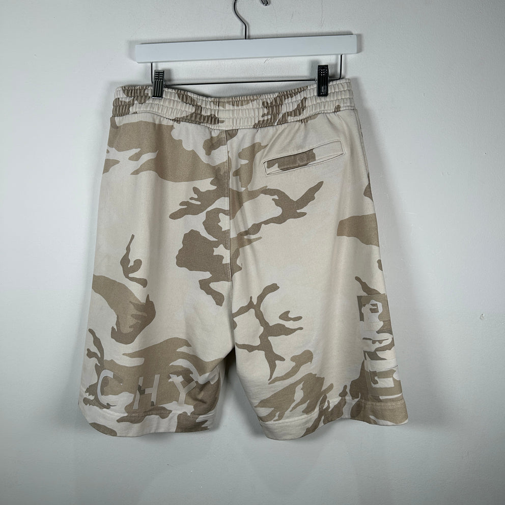 Givenchy Desert Camo Logo Shorts Size L