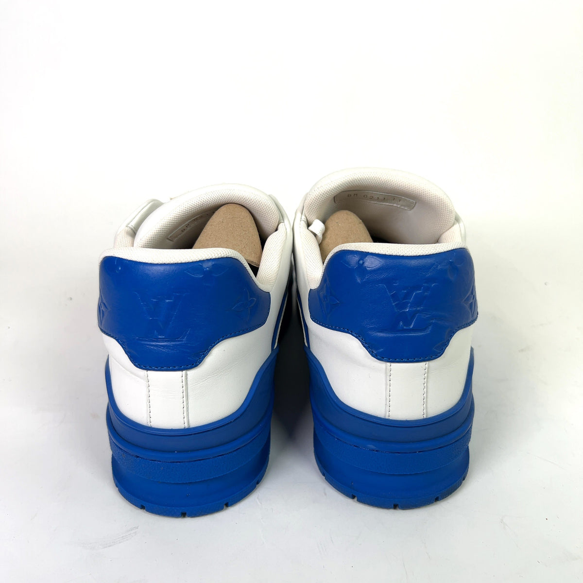 Louis Vuitton White/Blue Signature Trainers