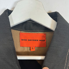 Who Decides War x Barriers NY Monument Embroidered Denim Jacket Size L