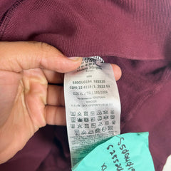Maison Margiela Burgundy Reverse Logo Sweatshirt Size XL