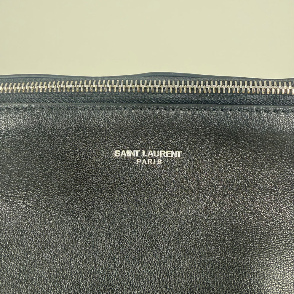 Saint Laurent Logo Detail Zipper Belt Bag Crossbody