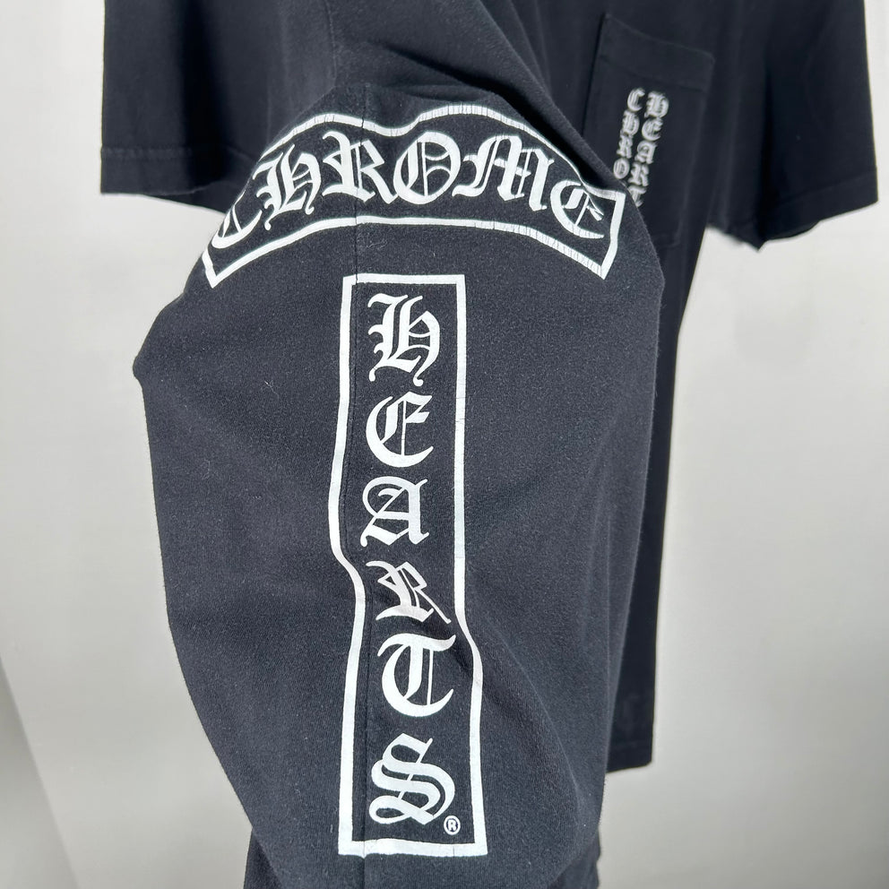 Chrome Hearts Black T-Bar Logo T-Shirt Size L