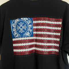 Chrome Hearts Black American Flag Dagger T-Shirt Size L