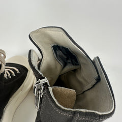 Rick Owens Canvas Abstract High-Tops Ramones Size 40