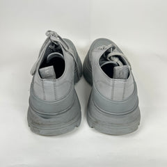 Alexander McQueen Grey Tread Slick Low Top Sneaker Size 45
