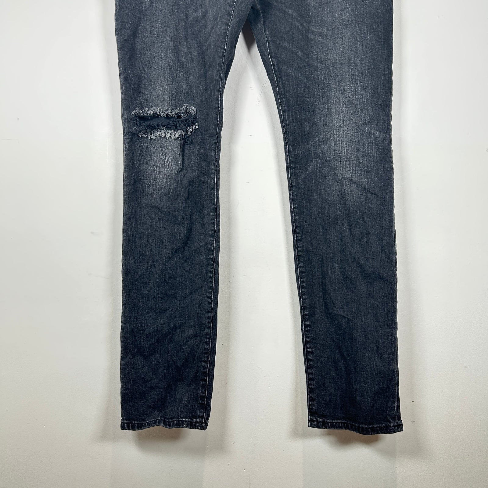 Saint Laurent Distressed D02 Black Jeans Size 38