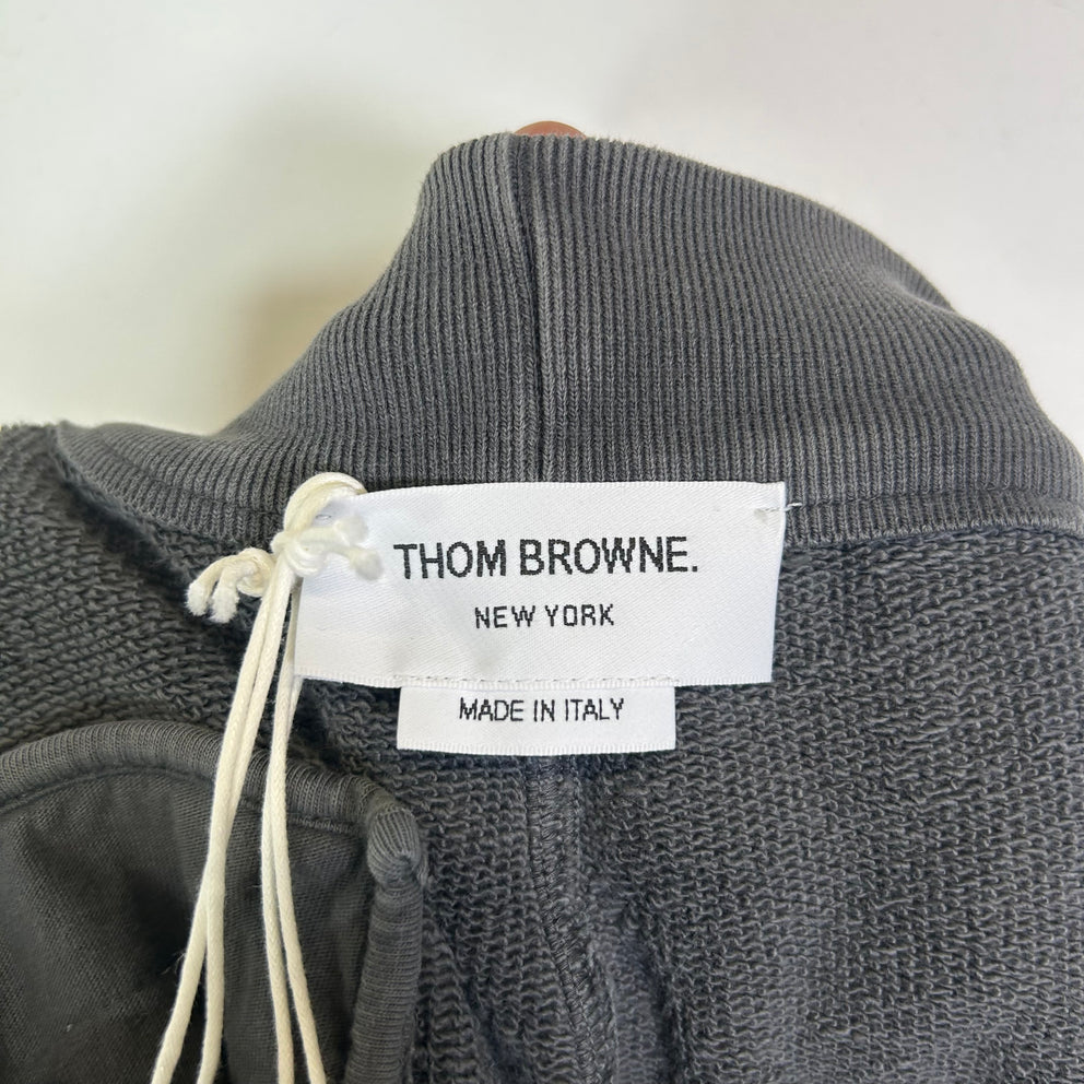 Thom Browne Dark Grey RWB Back Tag Sweatpants Size 3