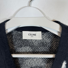 Celine Brushed Cotton-Blend Jacquard Cardigan Size M