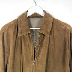 Zegna Suede Zip-Up Jacket